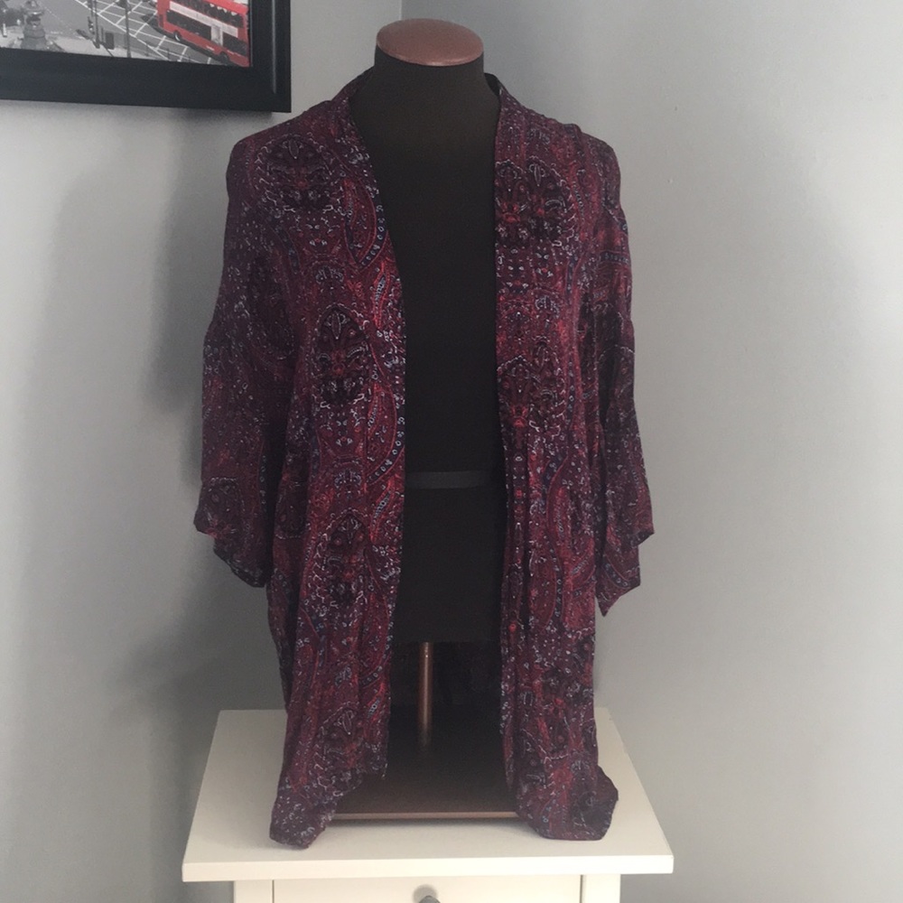 Boho paisley cardigan